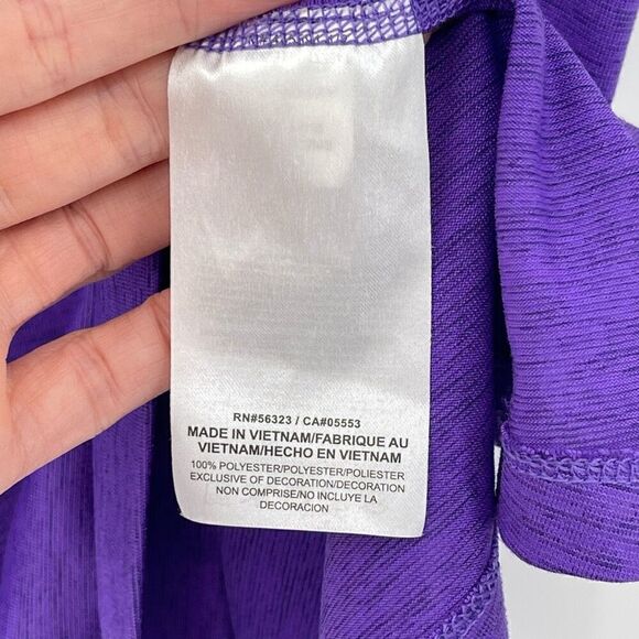 Nike Dri-Fit Clemson Tigers Touch Performance Racerback Tank Top Women XS Purple - Picture 4 of 5